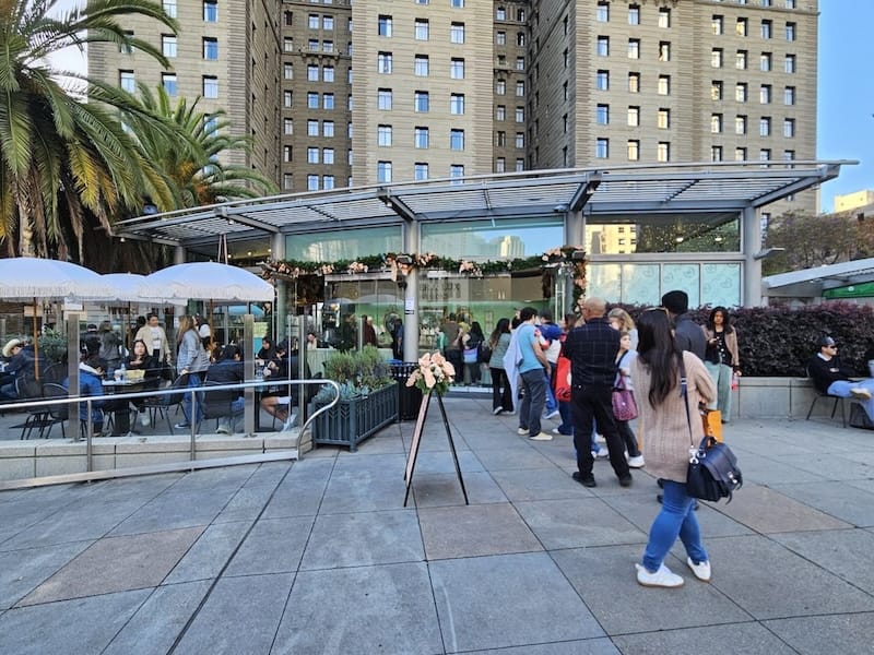 The Miller & Lux Provisions café kiosk in Union Square. Yelp photo by Dianna H.&nbsp;