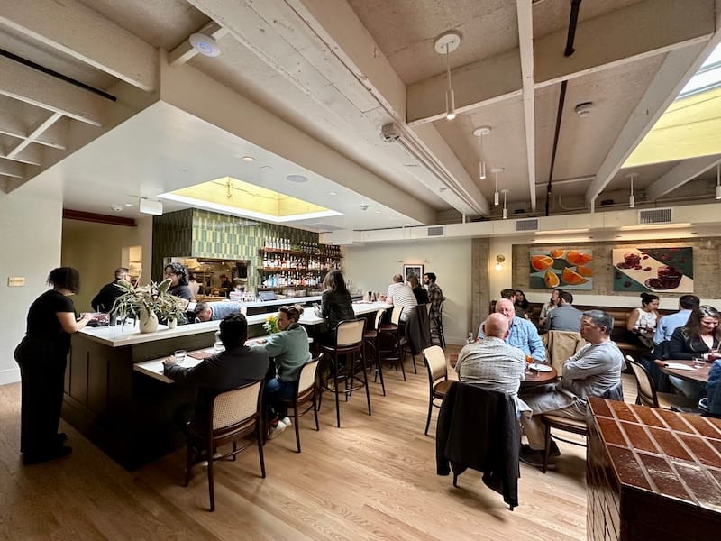 The bar area at Bar Brucato. Photo: © tablehopper.com.