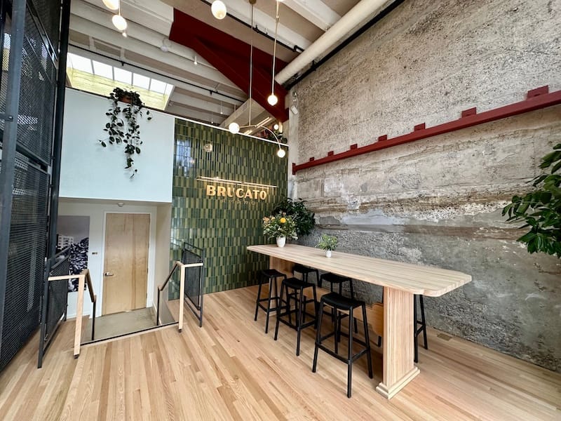 The entrance to the tasting table and distillery. Photo: © tablehopper.com.