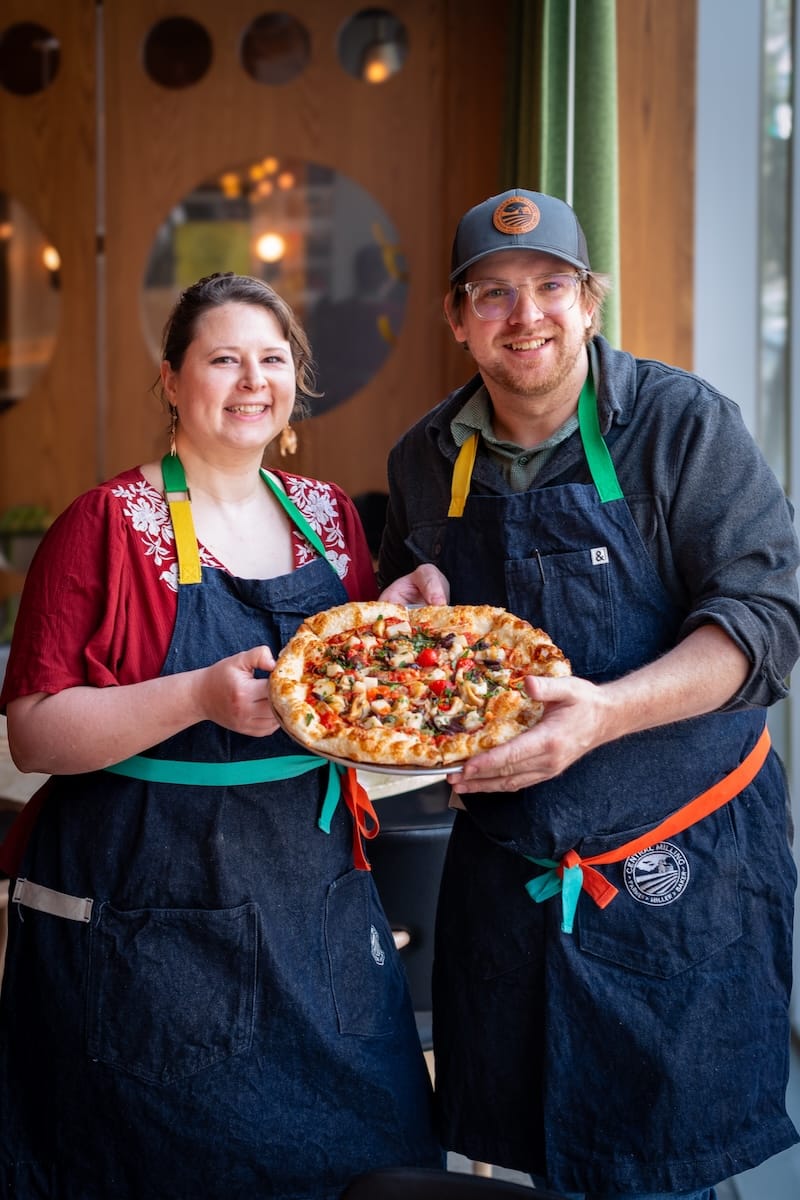 Couple and collaborators Raluca Romero and David Jacobson. Photo: Charles Walter.