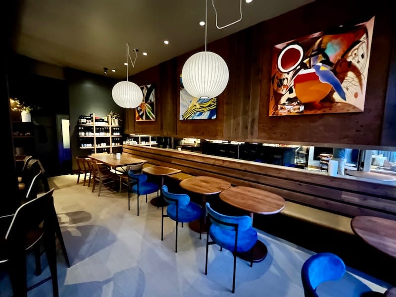 The dining area in the evening. Photo courtesy of KIS Cafe.