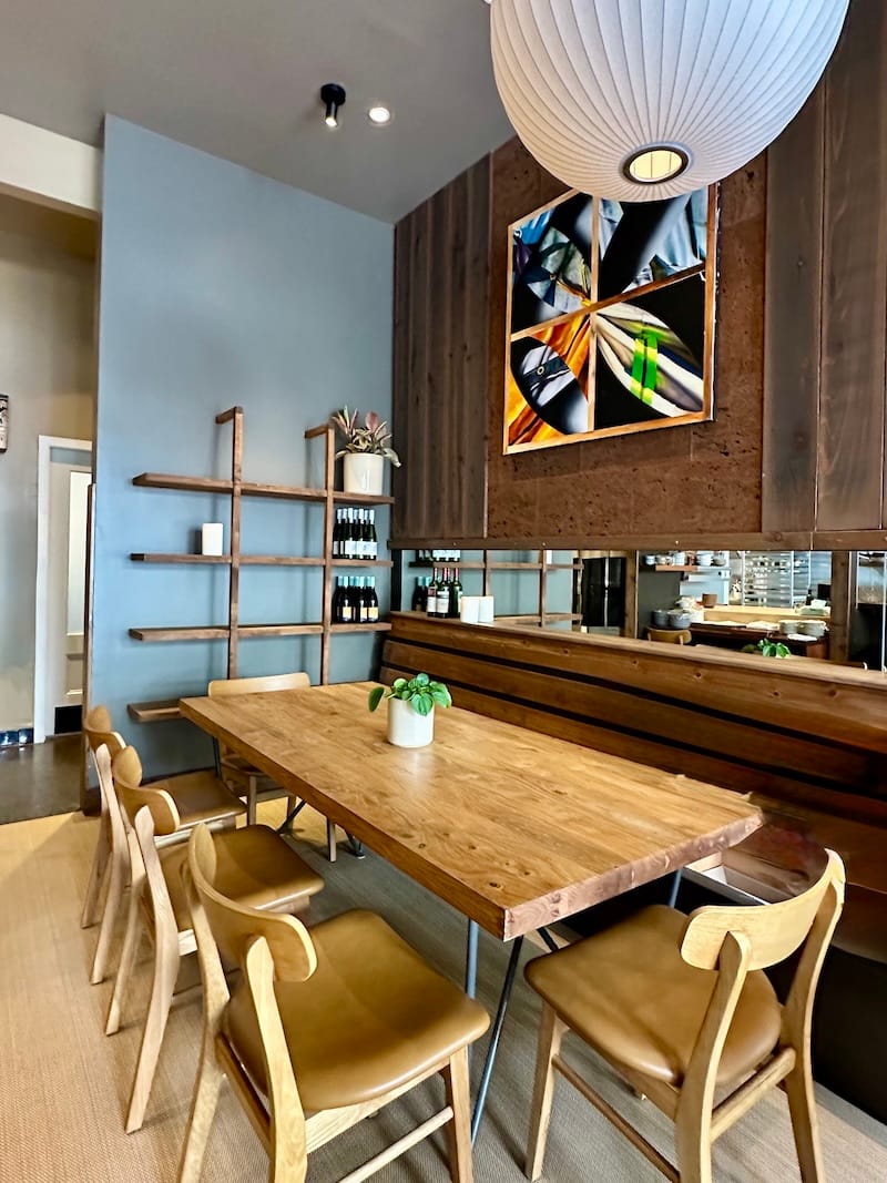 The group table in the back of the restaurant. Photo: © tablehopper.com.