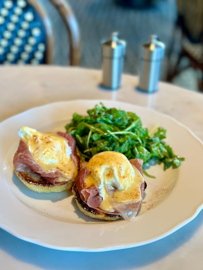The fab eggs Benedict will be on the Easter menu at La Connessa. Photo: © tablehopper.com.