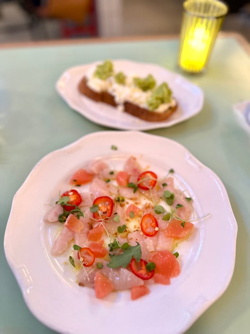 A kicky kampachi crudo on the SFRW menu at The Tailor’s Son. Photo: © tablehopper.com.