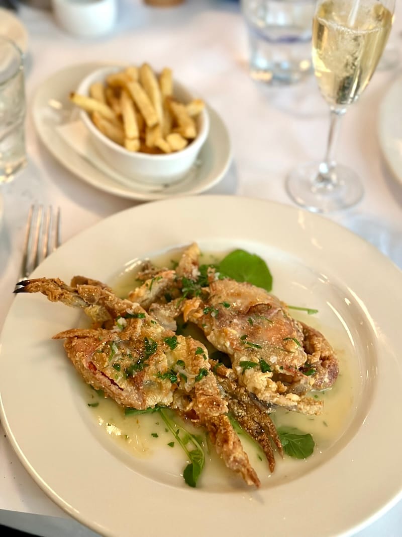 Chesapeake Bay soft-shell crab at Hayes Street Grill. Photo: © tablehopper.com.