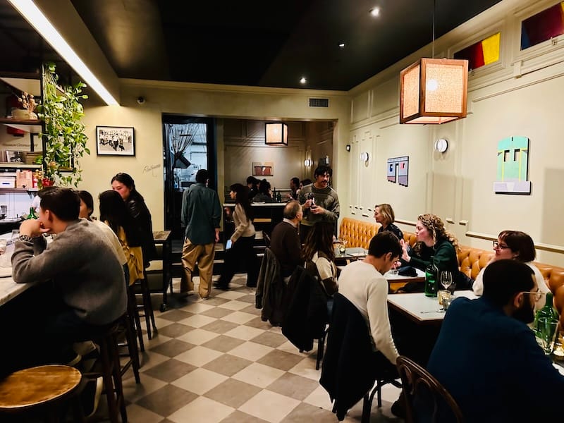 Buddy’s dining room during Ilna’s pop-up. Photo: © tablehopper.com.