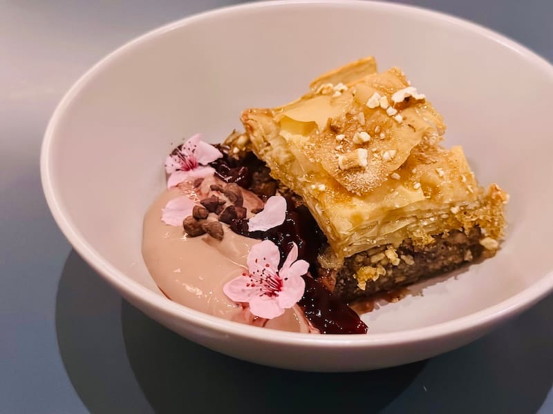 An ode to springtime: hazelnut pretzel baklava. Photo: © tablehopper.com.