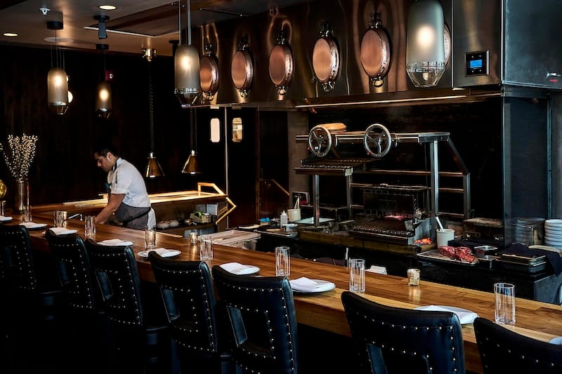 The counter at Niku Steakhouse. Photo courtesy of Omakase Restaurant Group.