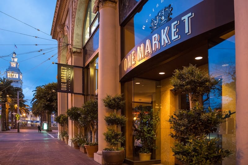 One Market has anchored the corner of Market and Steuart for 32 years. Photo via One Market’s Facebook page.