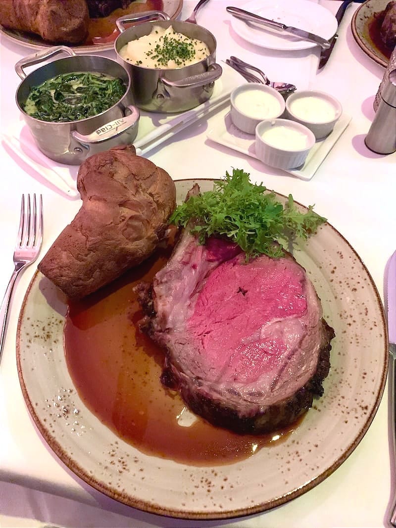 Be sure to experience one last Friday prime rib dinner at One Market. Photo: © tablehopper.com.