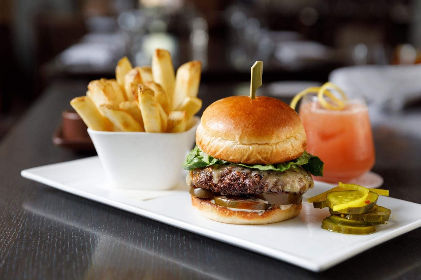 The happy hour burger at Prospect. Photo courtesy of Prospect.