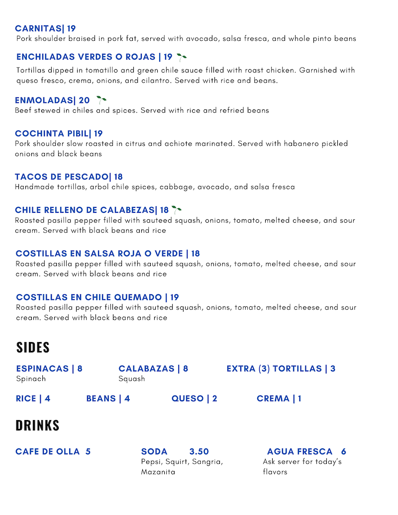 A preview of the back page of the opening menu.