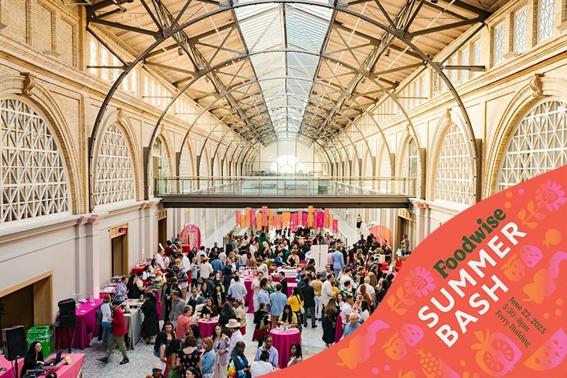 Party-goers at Foodwise Summer Bash at the San Francisco Ferry Building. Photo: Natalie Ngo/Foodwise.