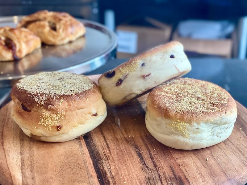 The stars of the show: glorious Leadbetter English muffins. Photo: Olivia Casellini for&nbsp;tablehopper.com.