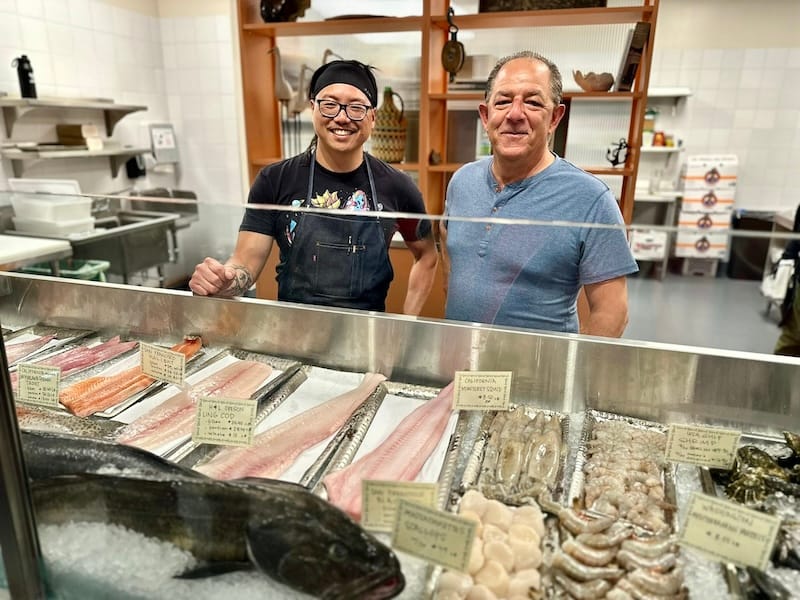 Meet your fish guys: Nate Li and Joe Conte (of Water2Table). Photo: © tablehopper.com.