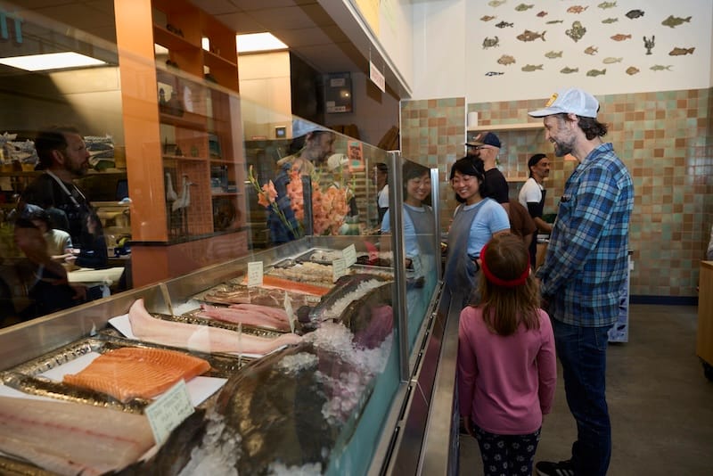 The beautifully displayed fish counter. Photo: Maren Caruso.