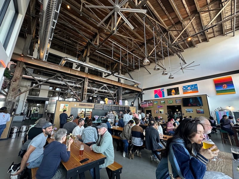Standard Deviant’s new taproom and brewery at Pier 70. Photo: © tablehopper.com.