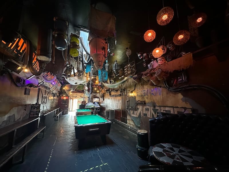 The pool room in the back. Photo: © tablehopper.com.