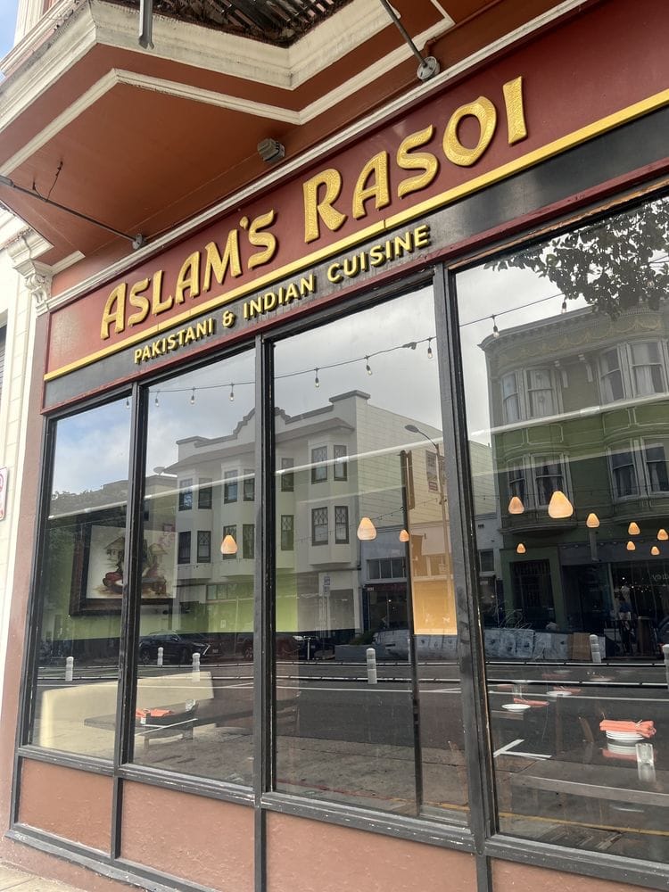 The exterior of Aslam's Rasoi. Yelp photo by&nbsp;Angela Y.