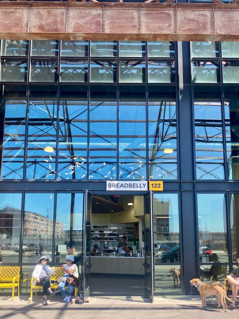 The industrial architecture of Breadbelly’s new Pier 70 location. Photo by Olivia Casellini for © tablehopper.