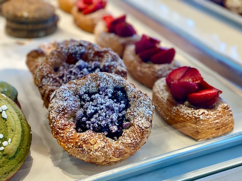 Freshly baked items in the pastry case. Photo by Olivia Casellini for © tablehopper.