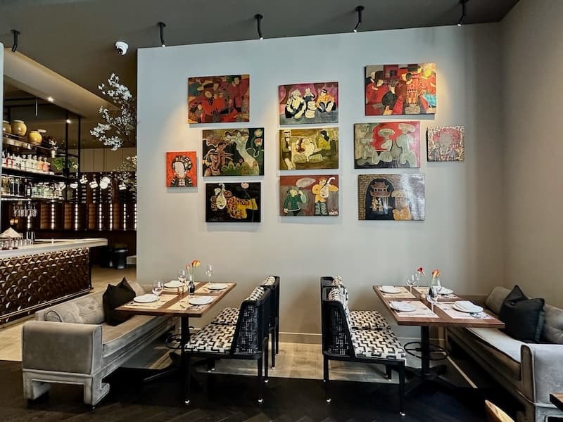 Lacquered art pieces Elizabeth An bought in Vietnam in the ’90s. Photo: © tablehopper.com.