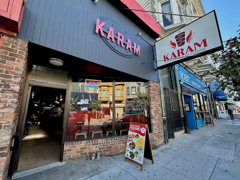The doors are now open at Karam on Polk Street. Photo: © tablehopper.com.