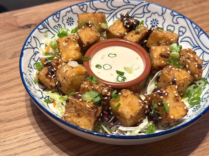 The super tofu tots have great texture and flavor. Photo: © tablehopper.com.