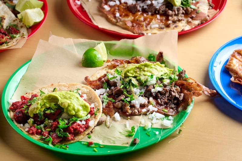 Tacos from Tacos El Último Baile. Photo: Joseph Weaver.