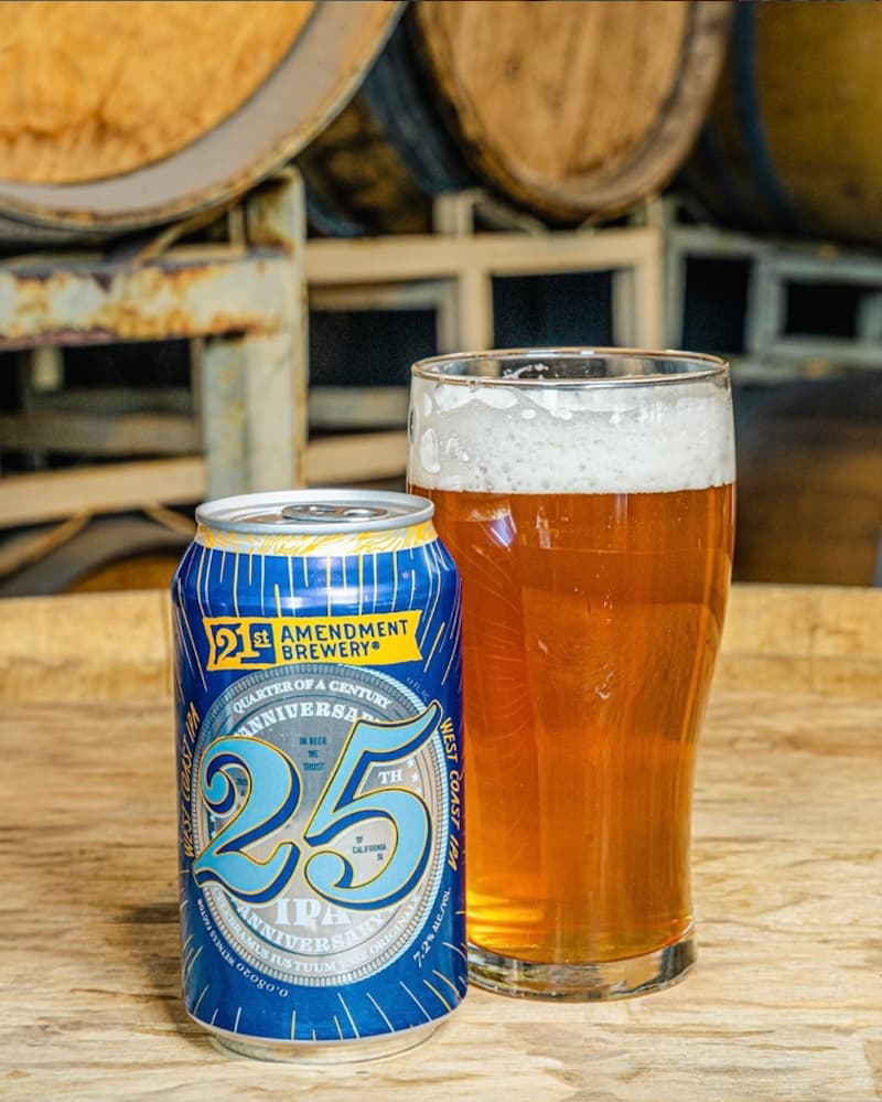 The 25th anniversary IPA from 21st Amendment Brewery. Instagram photo via @21stamendment.