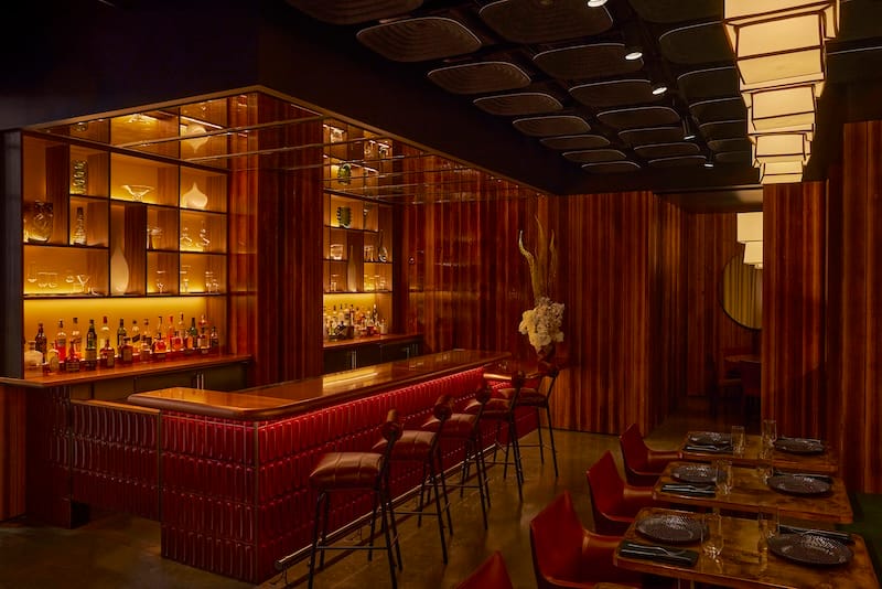 ama’s moody Copper Room. Photo courtesy of ama.