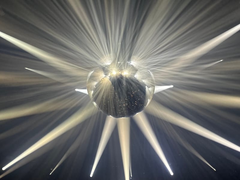 The extraordinary disco ball and lighting at Despacio at Portola Music Festival. Photo: Erica Gagliardi.