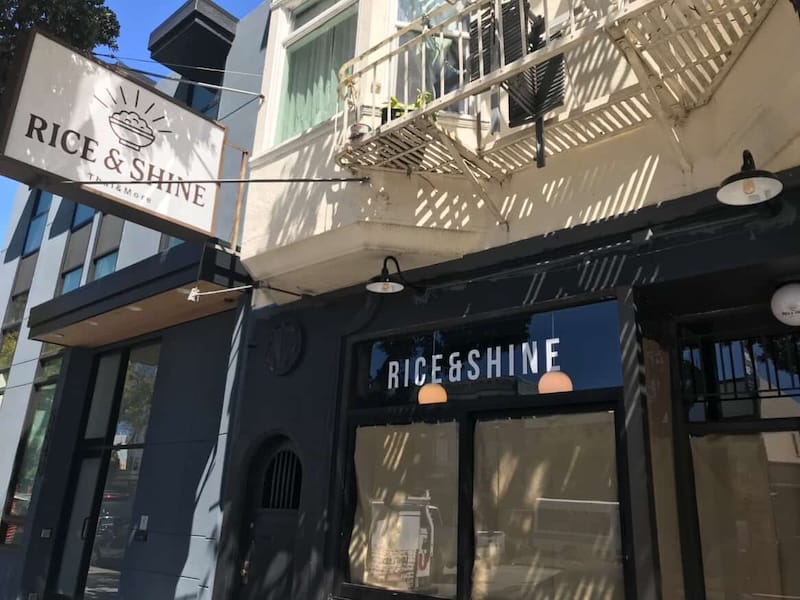 The exterior of Rice & Shine, coming to Geary soon. Photo courtesy of DKPR.