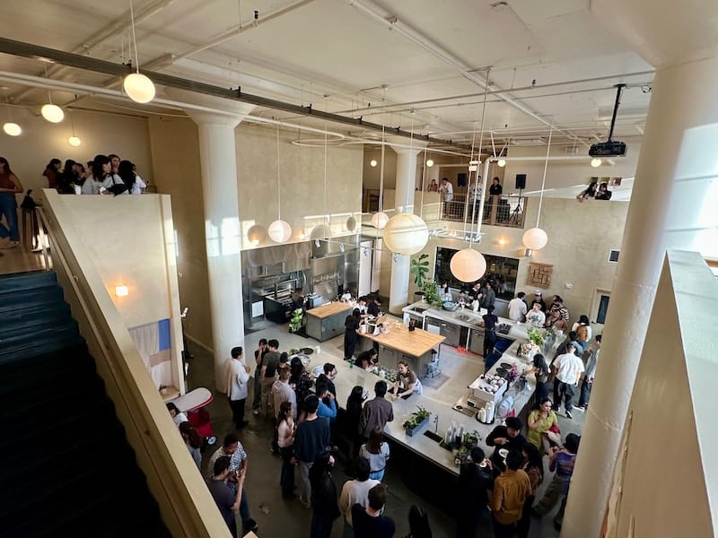 A look at Sōhn from the mezzanine during their media party. Photo: © tablehopper.com.