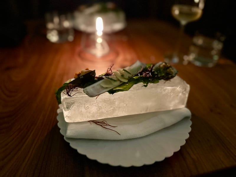 The magical shellfish course. Photo: © tablehopper.com.
