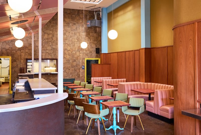 The retro-inspired style of Chicken Fried Palace. Photo: Molly DeCoudreaux.