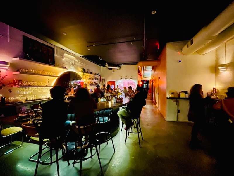 The moody vibe of Friends and Family in Uptown Oakland. Photo: © tablehopper.com.