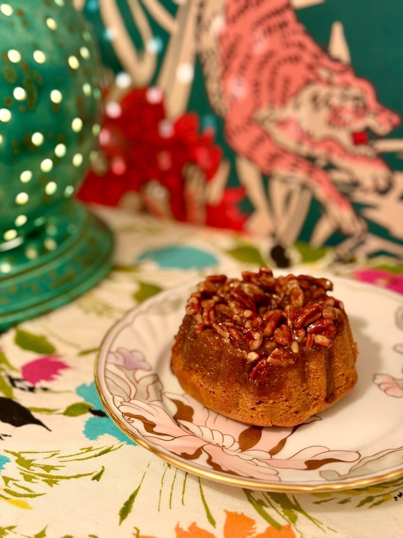 Honey & Pearl’s pumpkin spice cake with orange creamsicle cheesecake and pecan caramel. Photo: © tablehopper.com.