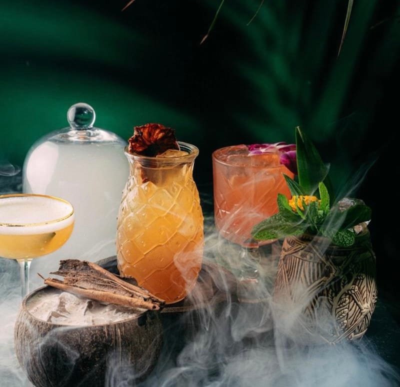 Cocktails at Sobre Mesa (get ready for Kremas, their Haitian-style coquito, this holiday season!). Photo courtesy of Sobe Mesa.