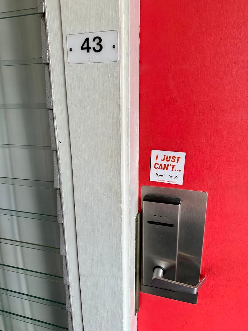 The Phoenix has my favorite do not disturb sign. Photo: © tablehopper.com.