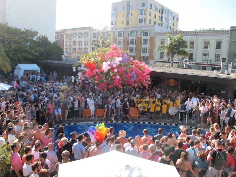 Juanita’s Pride pool party in 2011 was truly epic. Photo: © tablehopper.com.