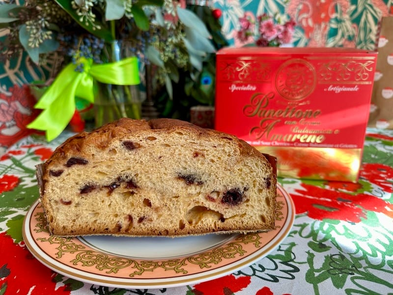 Balsamic cream and sour cherry panettone from Acetaia Leonardi (at Market Hall). Photo: © tablehopper.com.