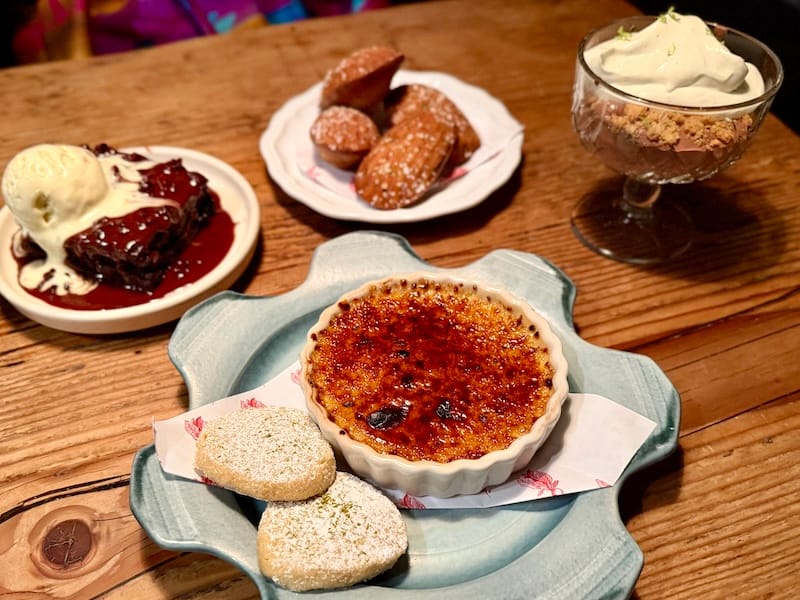 A preview of Sarah Rich’s desserts at RT Bistro. Photo: © tablehopper.com.