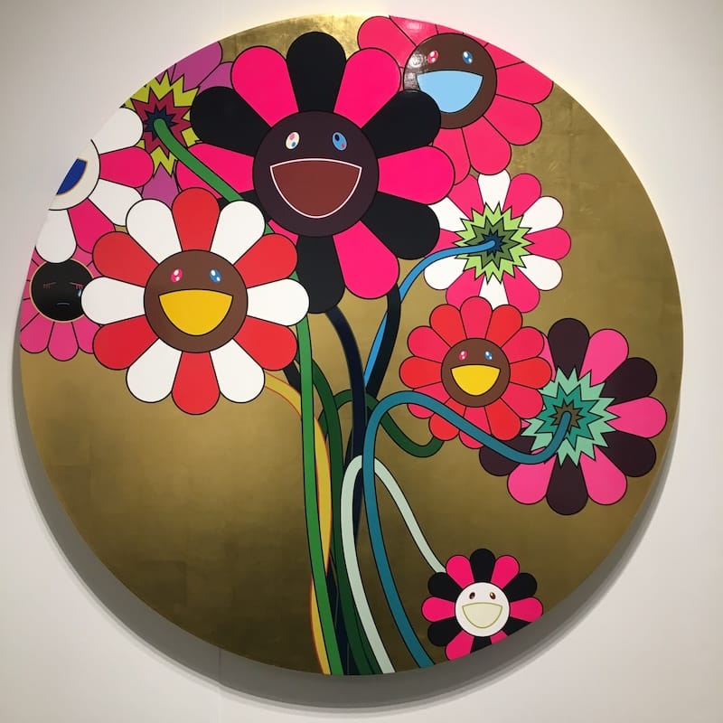 A piece by Takashi Murakami at FOG Fair in 2019. Photo: © tablehopper.com.