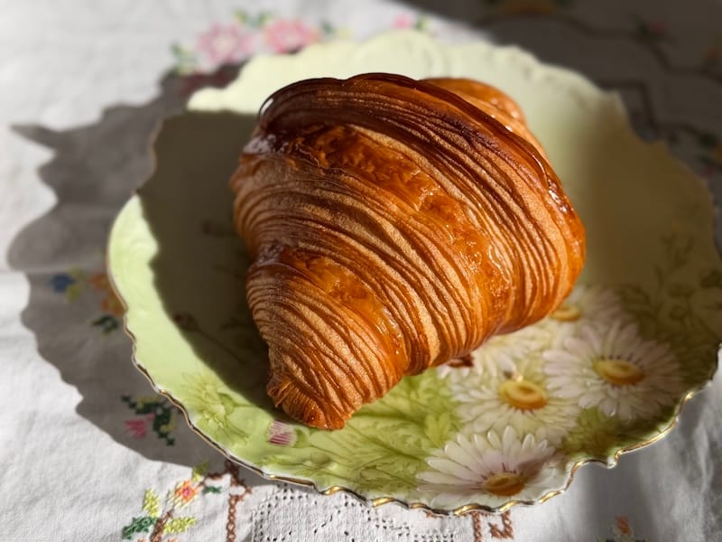 The classic croissant au beurre from Le Carousel Patisserie. Photo: © tablehopper.com.