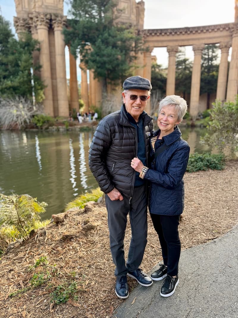 I just had to share this adorable pic of my parents at the Palace of Fine Arts—they are too precious! Photo: © tablehopper.com.