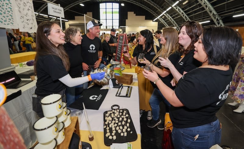 The Cheese Trail table at the Artisan Cheese Tasting and Marketplace. Photo: California Artisan Cheese Festival.&nbsp;