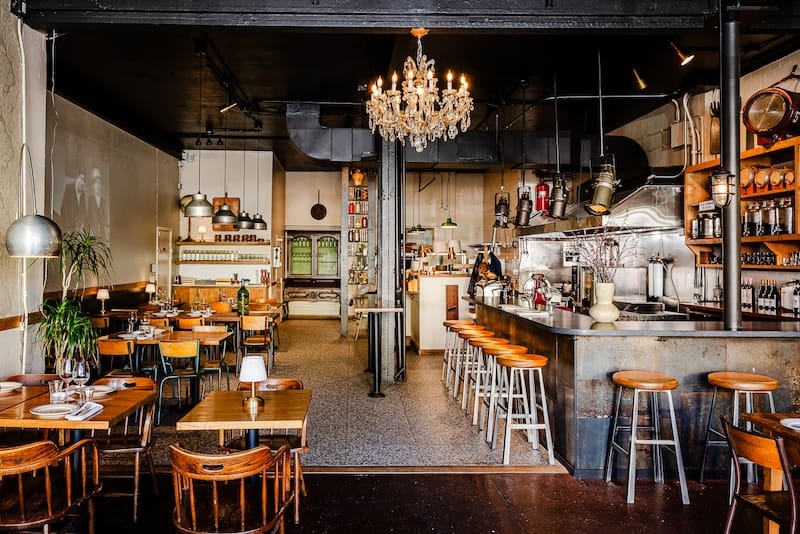 Clementina’s updated and expanded dining room and new bar. Photo: Albert Law.