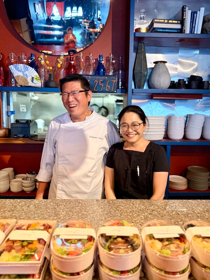 Chef Yama-san and his wife are looking forward to hosting you. Photo: © tablehopper.com.