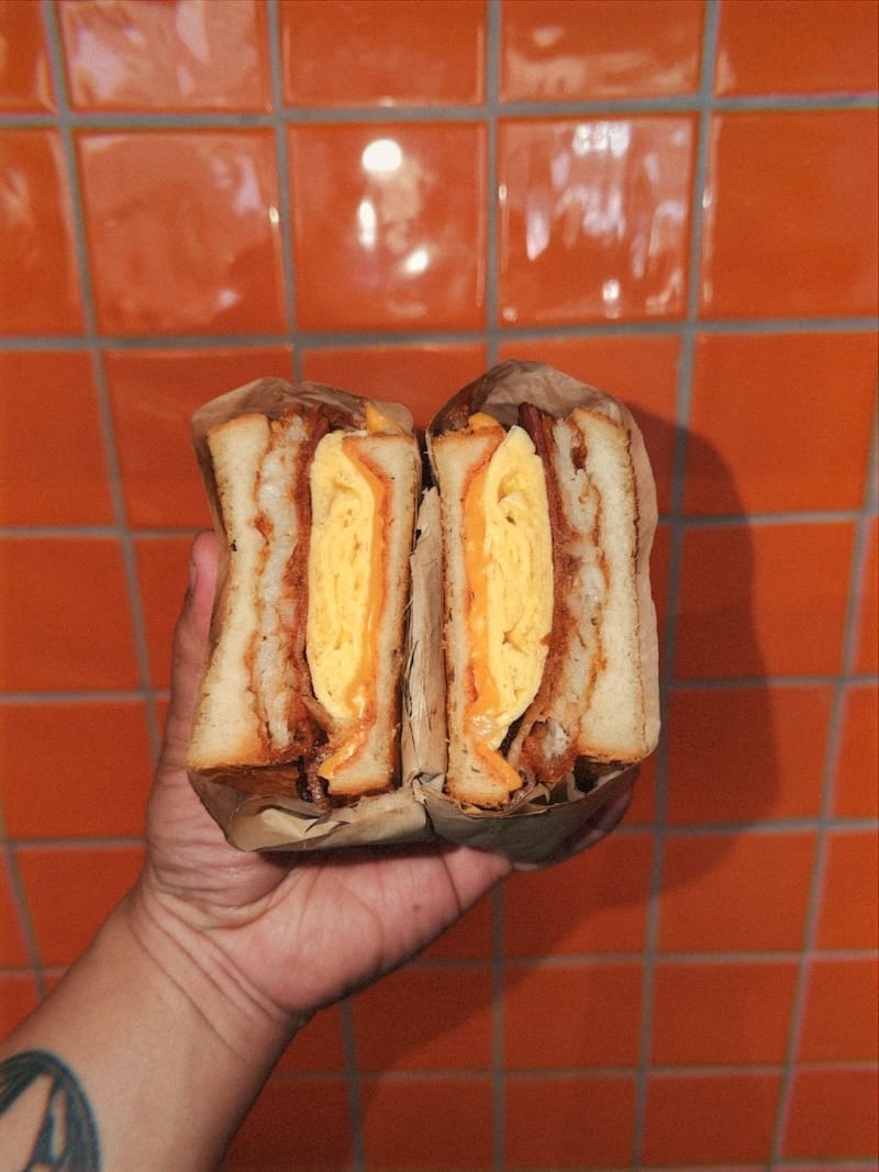 The Gold Coast brekkie sandwich. Photo courtesy of Hologram.
